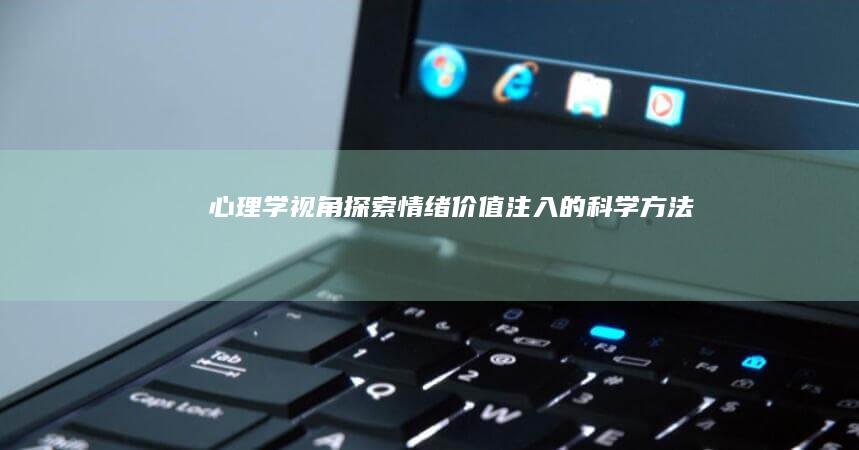 心理学视角：探索情绪价值注入的科学方法