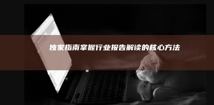 独家指南：掌握行业报告解读的核心方法