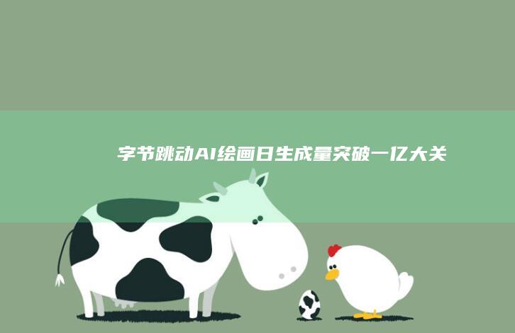 字节跳动AI绘画日生成量突破一亿大关