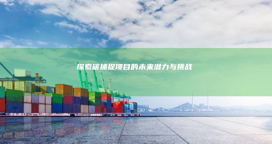 碳捕捉项目的潜力与挑战