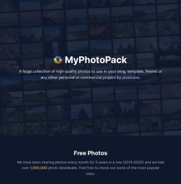 MyPhotoPack - Royalty free photos for your projects