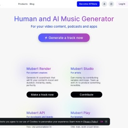 ≻ Mubert AI Music Generator — Royalty Free Music ✓ Best AI Music Generator
