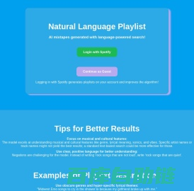 Natural Language Playlist