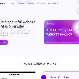 AI Landing Page Generator & Website Builder | Sitekick AI