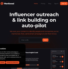 Mentioned - Automating email outreach for your blog